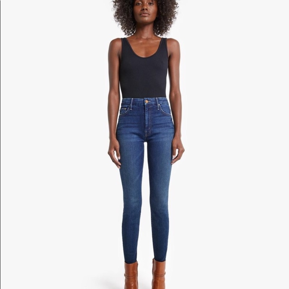 Mother Denim High Waisted Looker Jeans Size 31 “Until Next Time” color